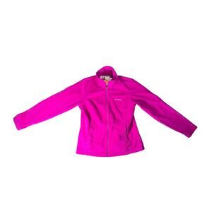 Columbia Omni-Heat Purple Fleece Jacket Interchange Women’s Size Large Pockets